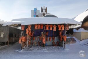 Open air market in Arkhangelsk