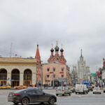 The initial view from the metro station.